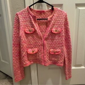 Lilly Pulitzer Kienna Cardigan Aura Pink